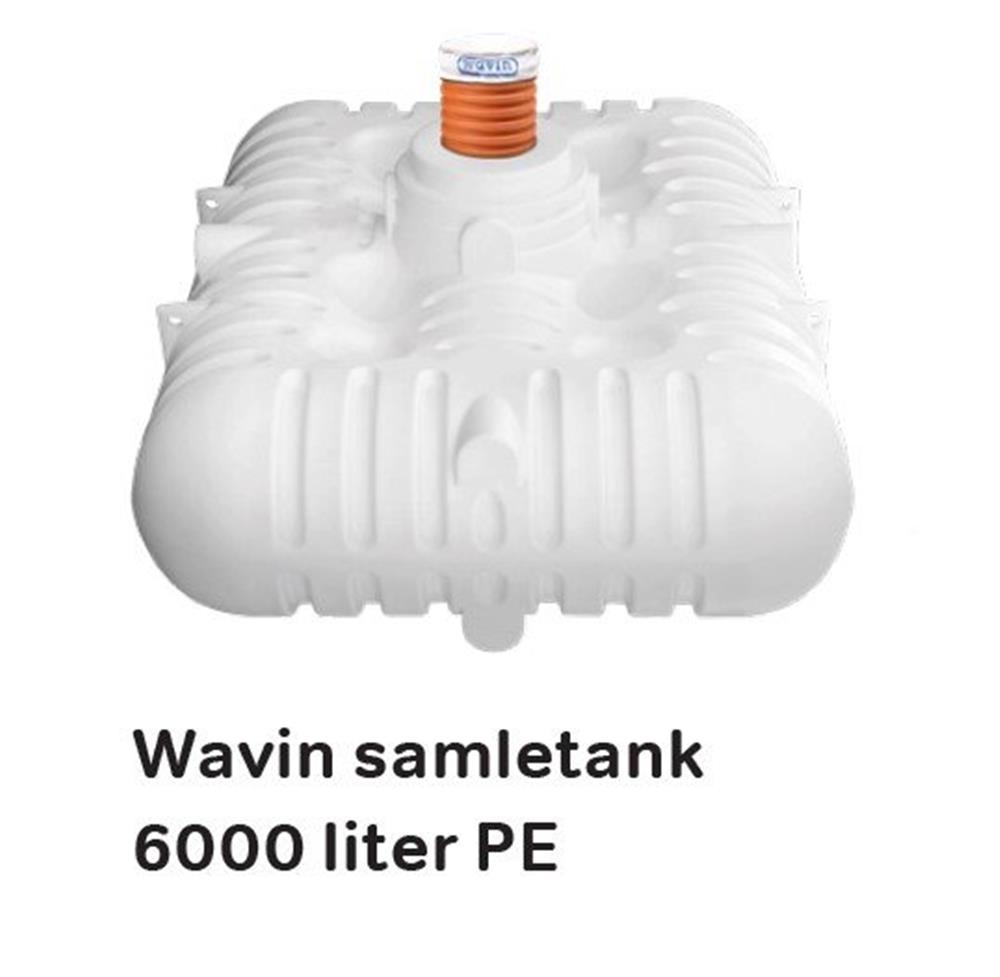 Wavin 6000L Collection Tank wastewater - 6M³, PE