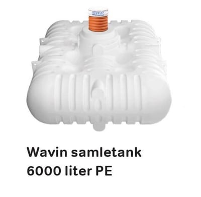 Wavin 6000L Collection Tank wastewater - 6M³, PE