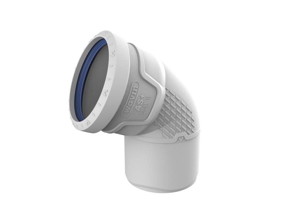 Wavin AS+ Bend - 75mm, 75mm, 67gr