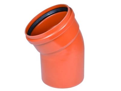 Wavin Bend with sealing ring PVC - 250mm, 30°