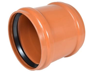 Wavin Double Socket with spigot socket PVC - 500mm