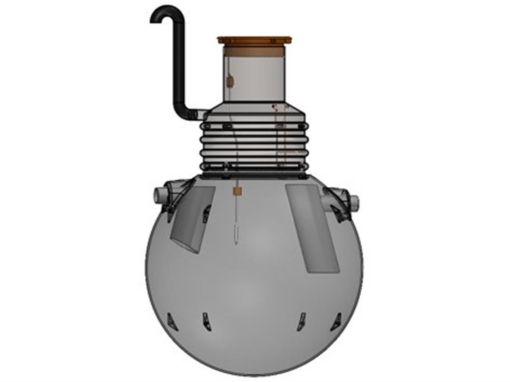 Wavin EuroREK Grease Separator with alarm - 10L/s, 425L