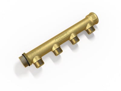 Wavin Manifold - 3/4", 1/2", 4PCS, brass
