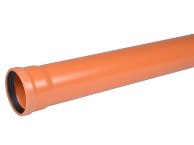 Wavin Sewer Pipe with oil-resistant sealing ring PVC-U - 160mm, SN4, 2000mm, EN 13476