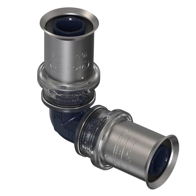 Wavin Tigris K5 Press Angle - 16mm, 16mm, 90°, 2PCS, coupling/coupling