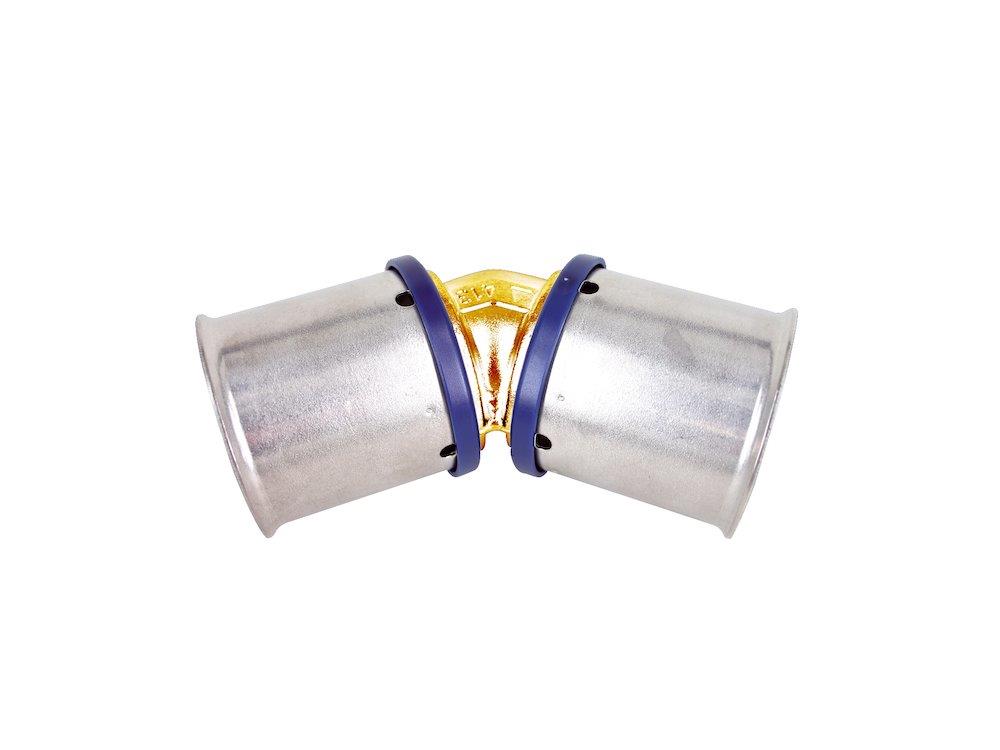 Wavin Tigris M1 Press Angle - 50mm, 50mm, 45°, coupling/coupling