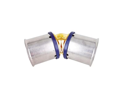 Wavin Tigris M1 Press Angle - 50mm, 50mm, 45°, coupling/coupling