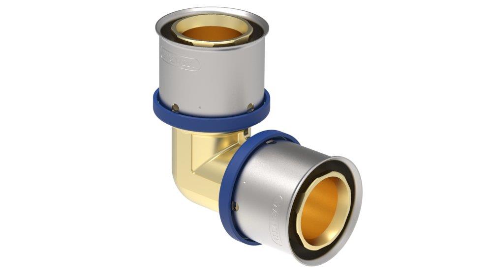 Wavin Tigris M1 Press Angle - 63mm, 63mm, 90°, coupling/coupling