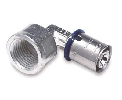 Wavin Tigris M1 Press Angle - 75mm, 2 1/2", coupling, 90°, coupling