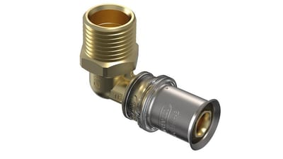 Wavin Tigris M5 Press Angle - 20mm, 1/2", Nipple, 90°, coupling