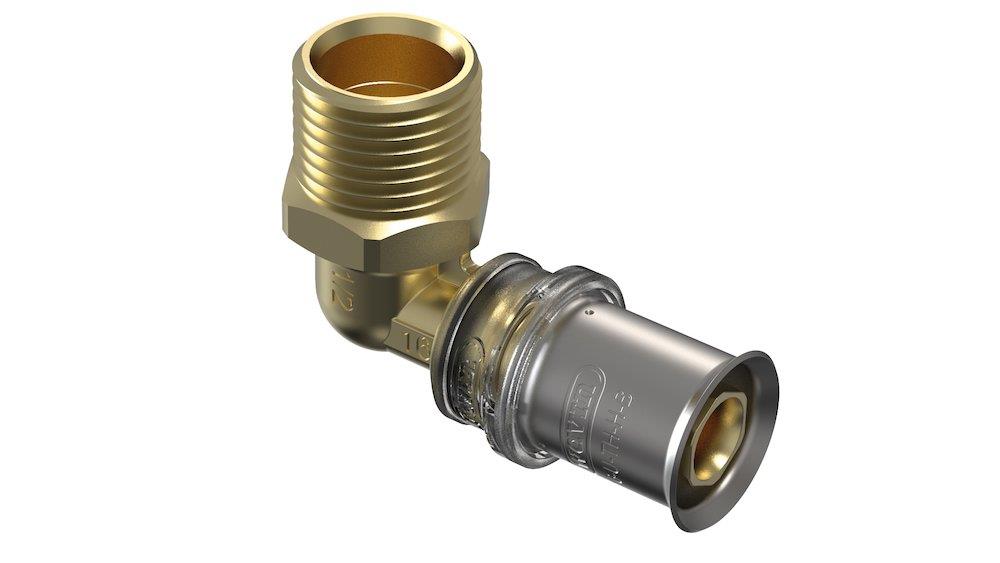 Wavin Tigris M5 Press Angle - 32mm, 1", Nipple, 90°, coupling