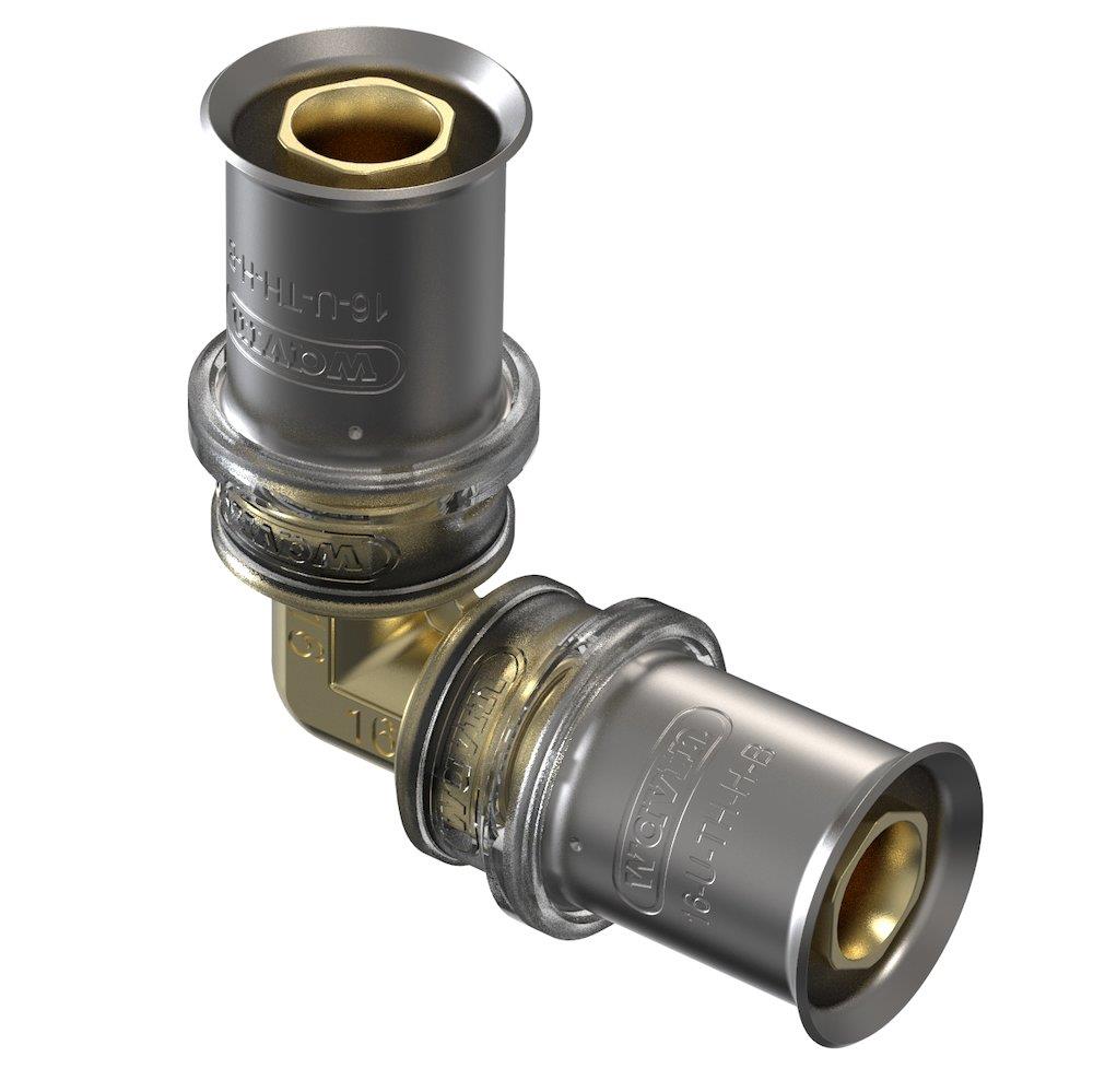 Wavin Tigris M5 Press Angle - 32mm, 32mm, 90°, coupling/coupling