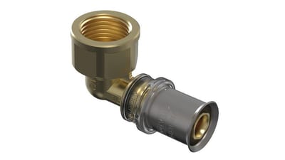 Wavin Tigris M5 Press Angle - 40mm, 1 1/2", coupling, 90°, coupling