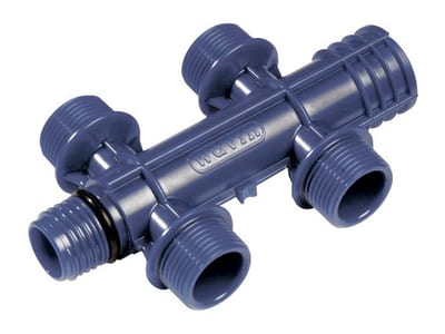 Wavin Tigris Manifold Pipe - 3/4", 3/4", 4PCS, PPSU