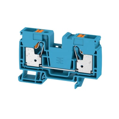 Weidmuller A2C 16 Through Terminal - 16 mm², Blue, Push-in Connection, 2 Connections