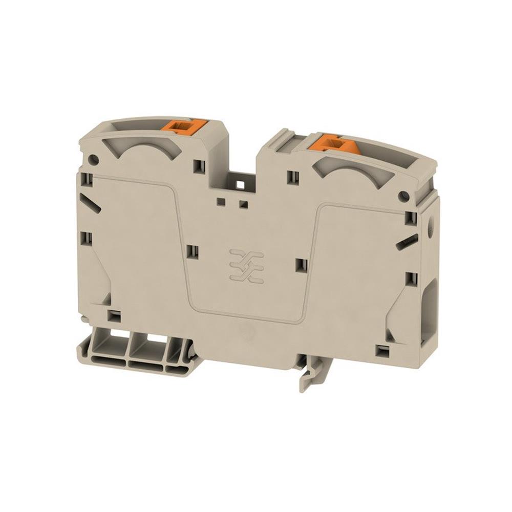 Weidmüller A2C 35 Through Terminal - 35 mm², Beige, Push-in, 2 Connections