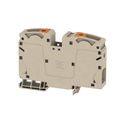 Weidmüller A2C 35 Through Terminal - 35 mm², Beige, Push-in, 2 Connections
