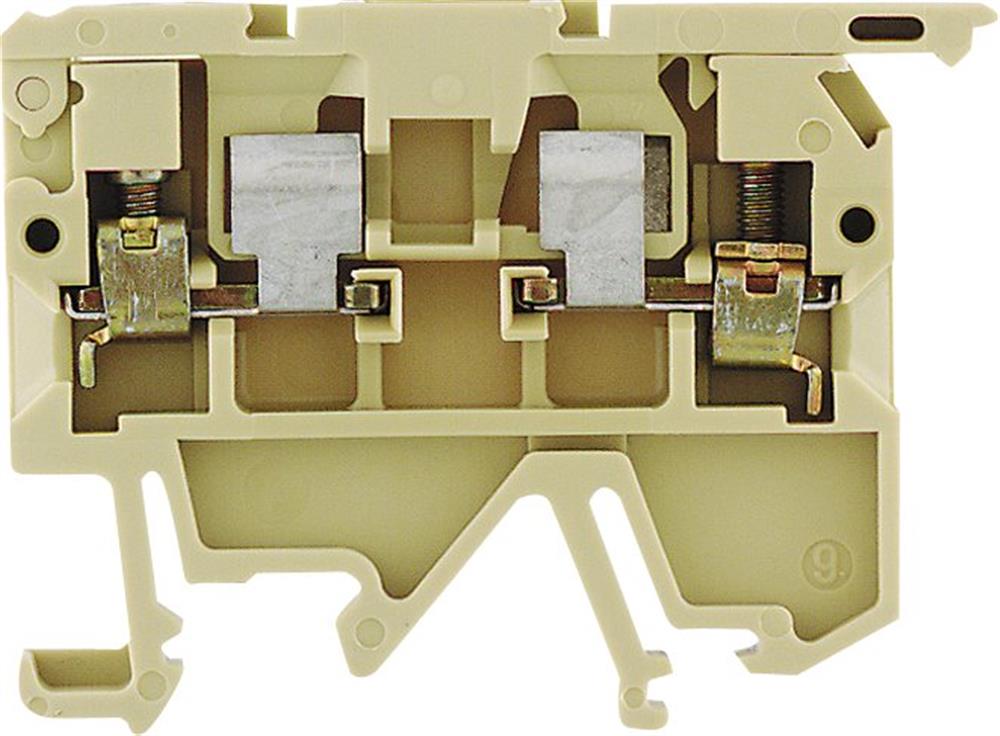 Weidmüller ASK 1/EN Fuse terminal - 4 mm², Beige, Screw connection, 5X20MM
