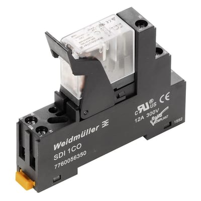 Weidmüller DRIKIT Plug-in Relay with LED - DRIKIT, 115V, 10A, 1CO