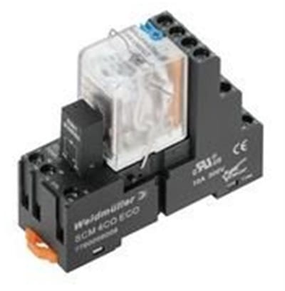 Weidmüller DRMKIT Plug-in Relay with LED and test button - DRMKIT, 230 DCV, 10A, 2CO