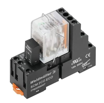 Weidmüller DRMKIT Plug-in Relay with LED - DRMKIT, 230V, 5A, 4CO