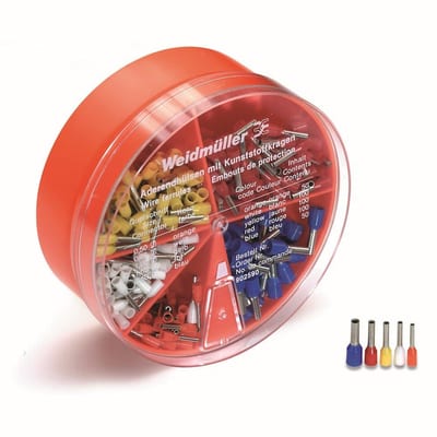 Weidmüller H-Box Terminal Tube Box - 0,50 - 2,5 mm², Insulated, blue, yellow, white, Orange, red