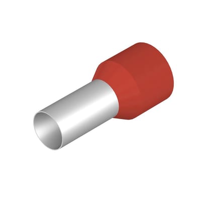 Weidmüller H35,0/30D 16 R Terminal Tube - 35 mm², Insulated, PP-Cu ( Polypropylene / copper ), red
