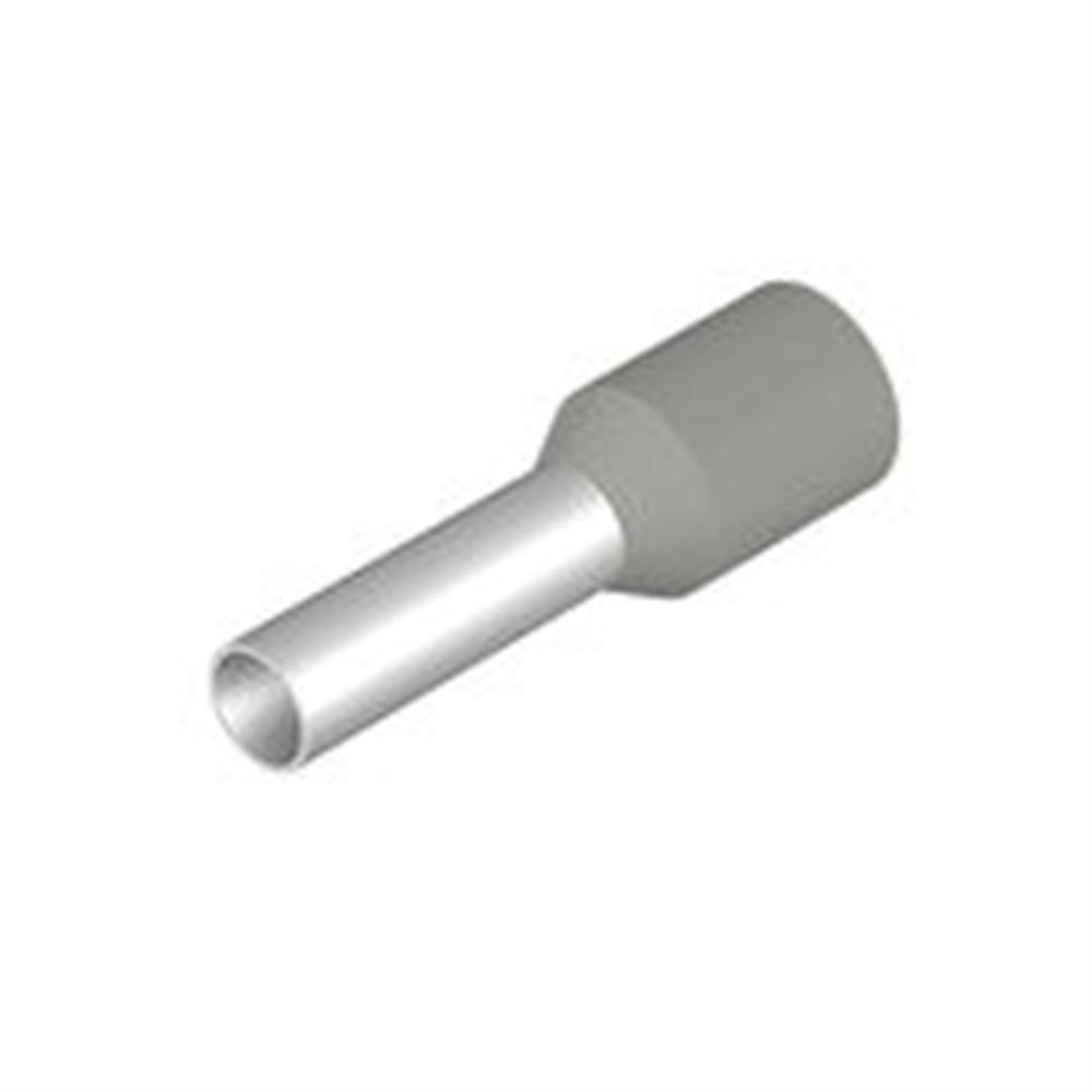 Weidmüller H4,0/18 GR SV Terminal Tube - 4 mm², Insulated, PP-Cu ( Polypropylene / copper ), grey