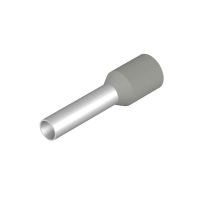 Weidmüller H4,0/20D GR Terminal Tube - 4 mm², Insulated, PP-Cu ( Polypropylene / copper ), grey