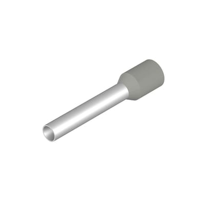 Weidmüller H4,0/26D GR Terminal Tube - 4 mm², Insulated, PP-Cu ( Polypropylene / copper ), grey