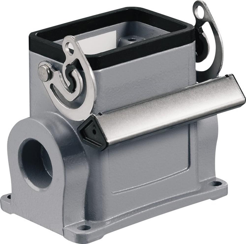 Weidmüller HDC 06B SLU Socket housing - 3, Aluminium, grey, 2 x M20
