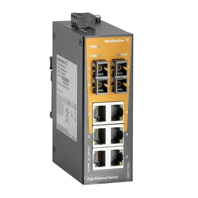 Weidmüller IE-SW-EL08 Network Switch - IE-SW-EL08-6TX-2SC