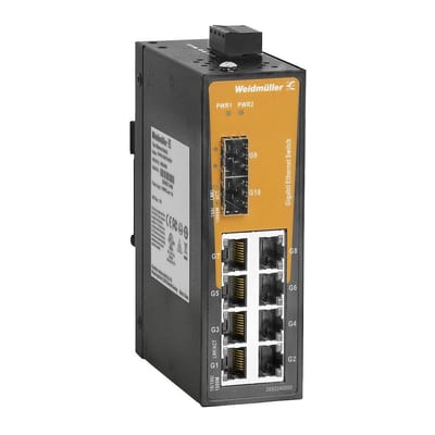 Weidmüller IE-SW-EL10 Network Switch - IE-SW-EL10-8GT-2GESFP