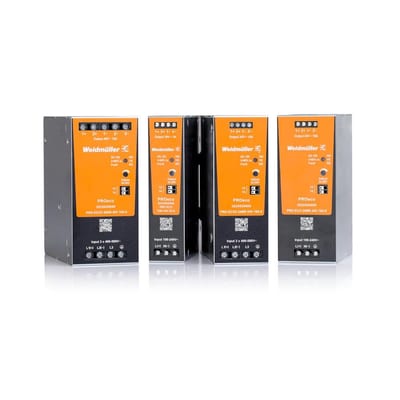 Weidmüller PRO ECO3 II Power Supply - PRO ECO3 II, 400, 24, 20A, 3PCS