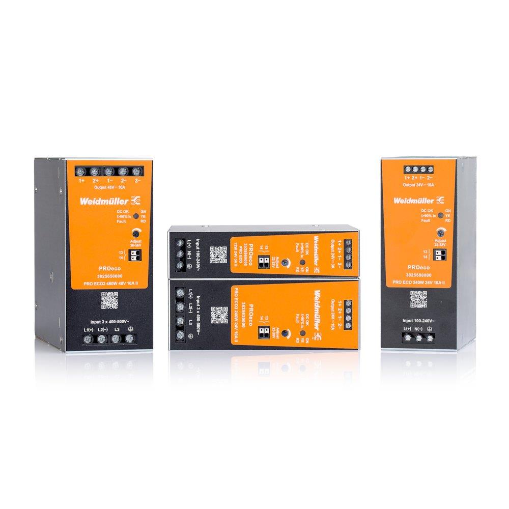Weidmüller PRO ECO3 II Power Supply - PRO ECO3 II, 400, 24, 40A