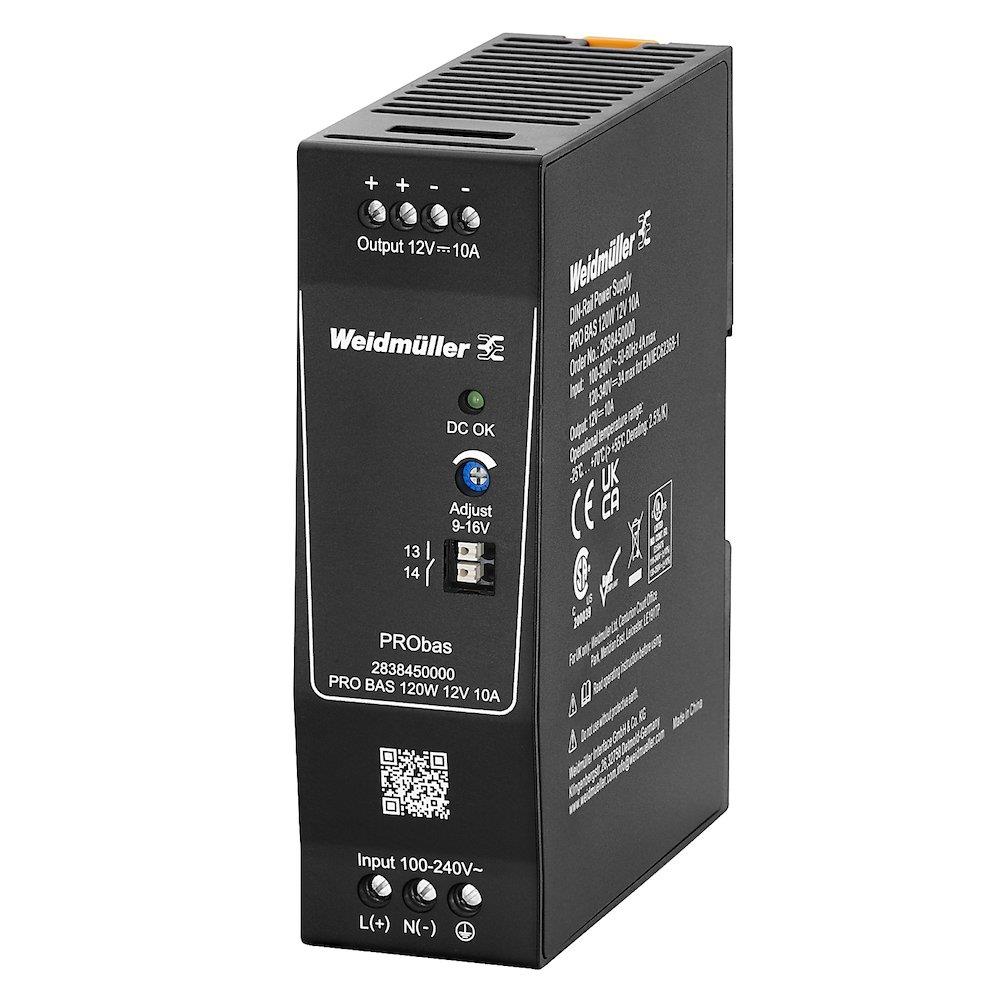 Weidmüller PRObas Power Supply - PRObas, 230, 12, 10A, 1PCS
