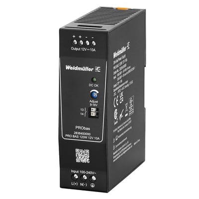 Weidmüller PRObas Power Supply - PRObas, 230, 12, 10A, 1PCS