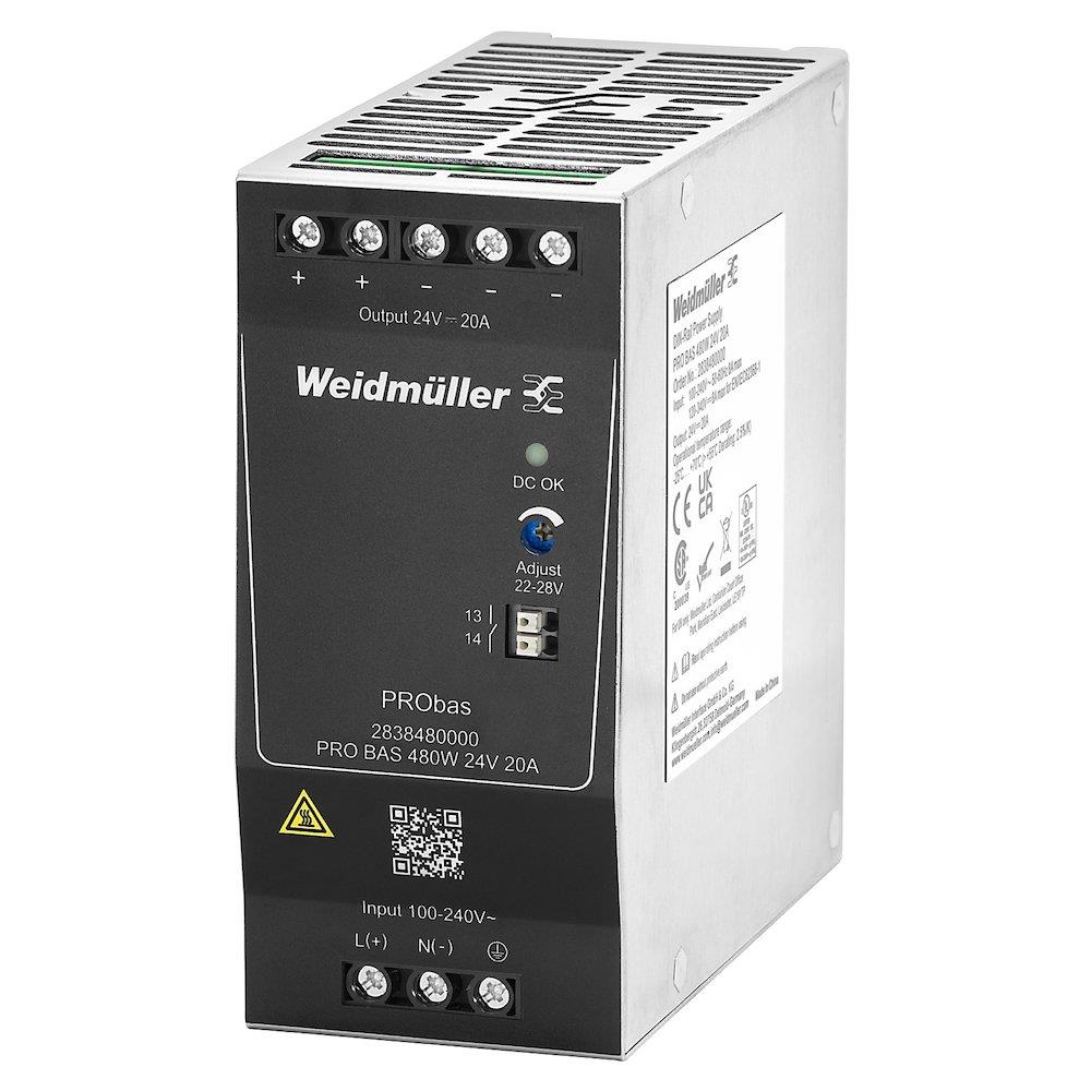 Weidmüller PRObas Power Supply - PRObas, 230, 48, 10A, 1PCS