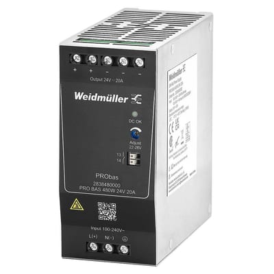 Weidmüller PRObas Power Supply - PRObas, 230, 48, 10A, 1PCS