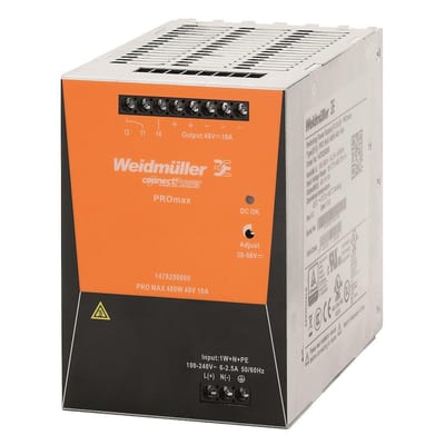 Weidmüller PROmax Power Supply - PROmax, 230, 48, 10A, 1PCS