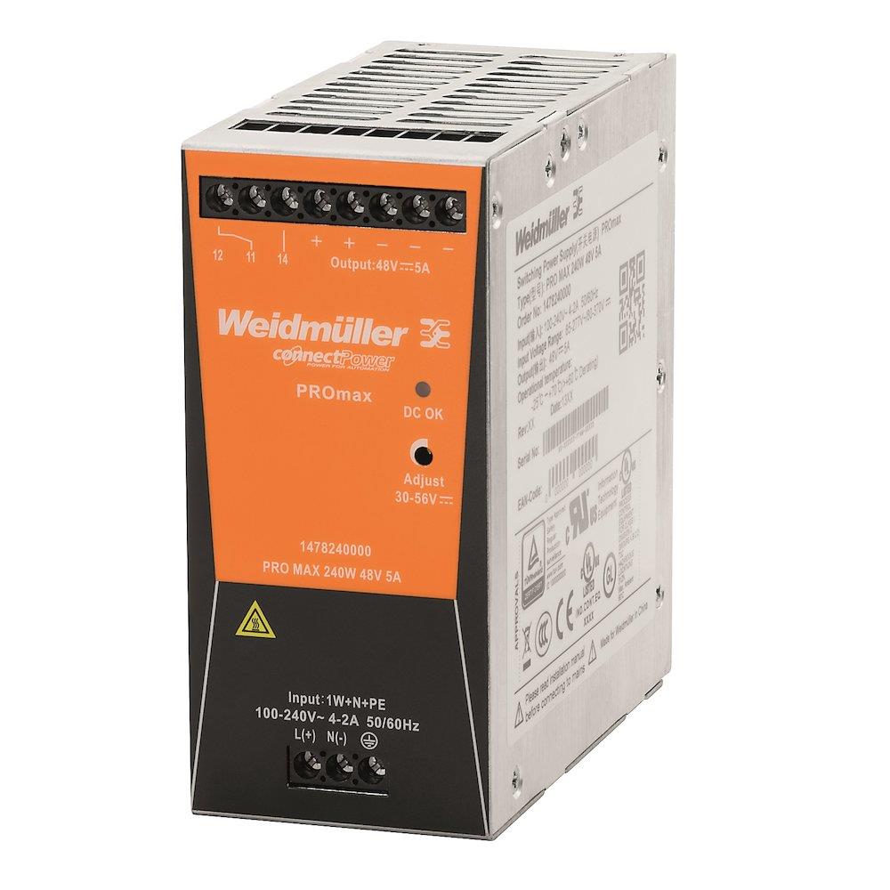 Weidmüller PROmax Power Supply - PROmax, 230, 48, 5A, 1PCS