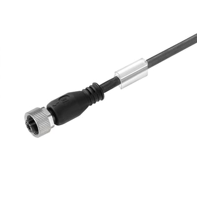 Weidmüller SAIL-M12BG-4 Sensor Cable - 4P, M12, Female straight, 10M, PUR-cable, black