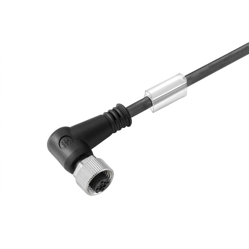 Weidmüller SAIL-M12BW-4 Sensor Cable - 4P, M12, Female angle, 10M, PUR-cable, black