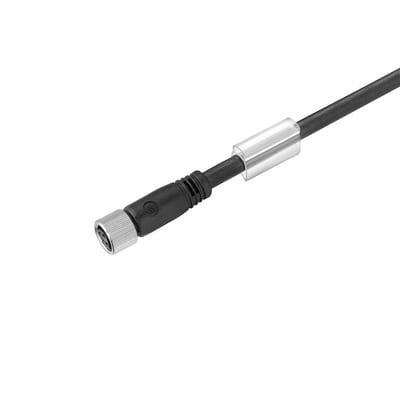 Weidmüller SAIL-M8BG-4 Sensor Cable - 4P, M8, Female straight, 10M, PUR-cable, black