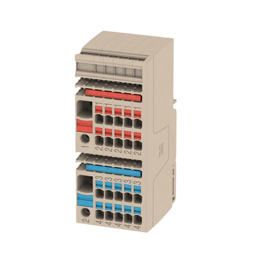 Weidmüller SET AAP14 10/2,5/10C Through Terminal - Push-in Connection, 2 Connections