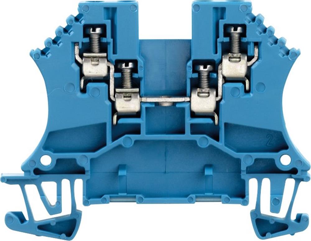 Weidmüller WDU 1,5/ZZ Through Terminal - 1,5 mm², blue, Screw connection