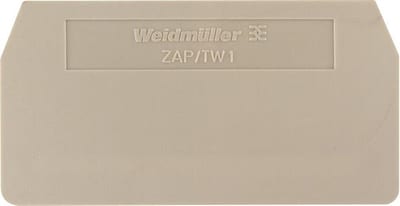 Weidmüller ZAP/TW ZDU1,5/2AN End plate - 1,5 mm², Beige