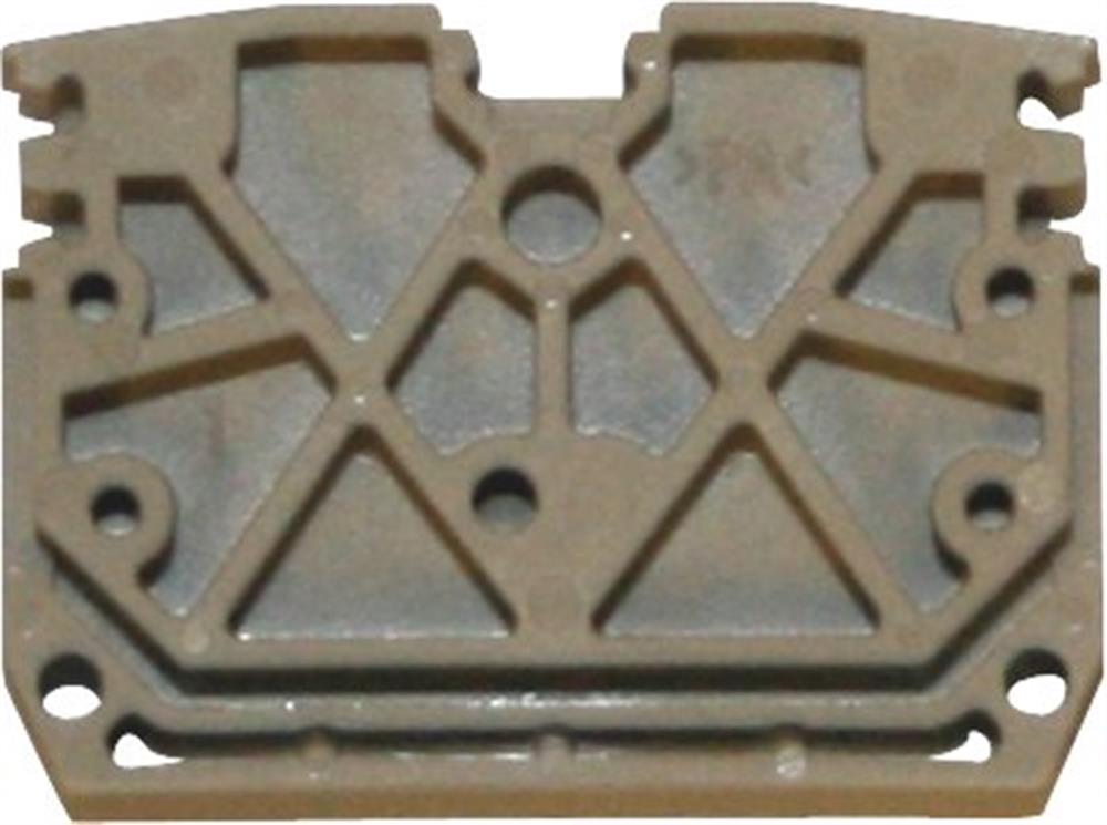 Weidmüller ZAP ZDUB End plate - 2,5 mm², Beige