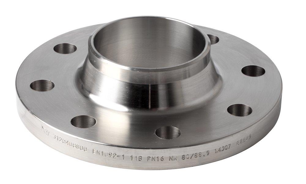 Weld flange with collar stainless - 40, 48,3mm, 40bar