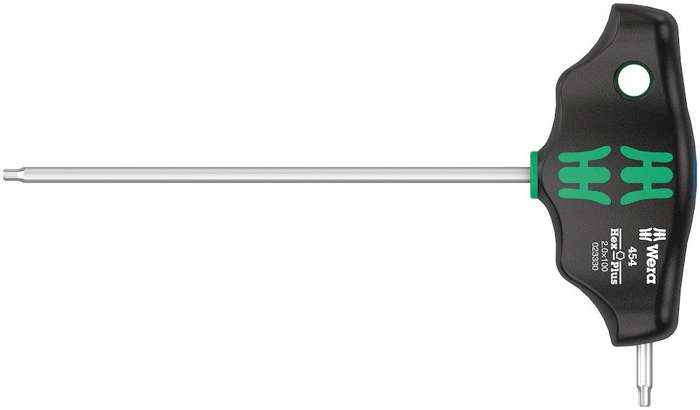 Wera 454 Hex-Plus Allen Key T-handle - 2mm, 100mm